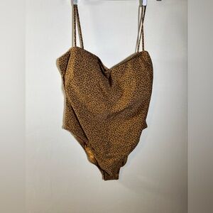 J. Crew Leopard Print Bathing Suit Size 20 NWT